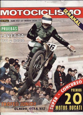Automobili e Motociclette: REVISTA MOTOCICLISMO N&ordm; 452 A&Ntilde;O 1976. PRUEBA: LAVERDA 750. PRUEBA: LAVERDA 1000.