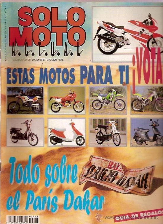 Coches y Motocicletas: REVISTA SOLO MOTO Nº 763 DICIEMBRE 1990 PARIS DAKAR GILERA CX 125 - Foto 1 - 24362535