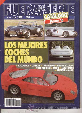 Coches y Motocicletas: CATALOGO MOTOR 16 N&ordm; 12 A&Ntilde;O 1988. LOS MEJORES COCHES DEL MUNDO.