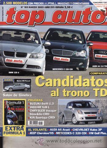 Coches y Motocicletas: REVISTA COCHE ACTUAL N&ordm; 185 A&Ntilde;O 2005. PRUEBA: JAGUAR CJ8 L 4.2 EXECUTIVE. CHRYSLER G. VOYAGER 2.8 CR