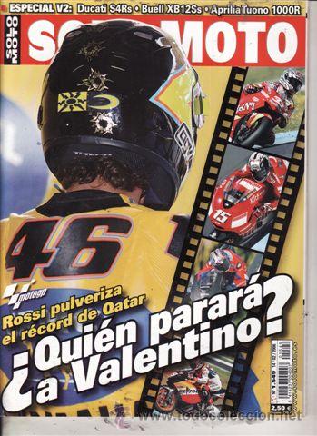 Cars and Motorcycles: REVISTA SOLO MOTO ACTUAL N&ordm; 1549 A&Ntilde;O 2006. PRUEBA: APRILIA TUONO 1000 R.