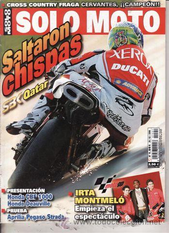 Coches y motocicletas: REVISTA SOLO MOTO ACTUAL N&ordm; 1551 A&Ntilde;O 2006. PRUEBA: APRILIA PEGASO STRADA.