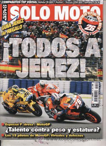 Autos und Motorr&auml;der: REVISTA SOLO MOTO ACTUAL N&ordm; 1554 A&Ntilde;O 2006. PRU: HONDA DEAUVILLE700.HYOSUNG GT250R. COMP: GSXR 600 VS