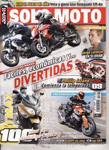 Carros e motociclos: REVISTA SOLO MOTO ACTUAL N&ordm; 1707 A&Ntilde;O 2009.