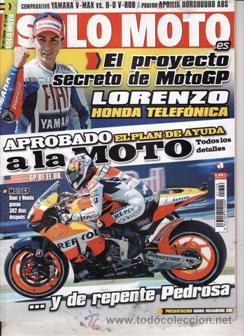 Coches y motocicletas: REVISTA SOLO MOTO ACTUAL N&ordm; 1726 A&Ntilde;O 2009. PRUEBA: APRILIA DORSODUR ABS. YAMAHA WR 125 R. HUSABERG 5