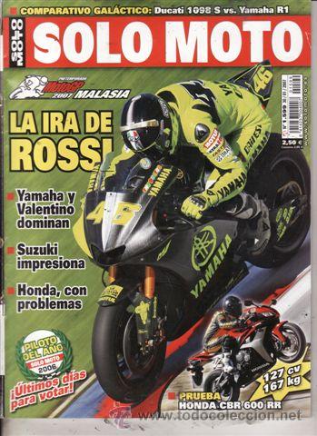 Autos und Motorr&auml;der: REVISTA SOLO MOTO ACTUAL N&ordm; 1599 A&Ntilde;O 2007. PRU:HONDA CBR 600 RR. TRIUMPH TIGER 1050. COMP: YAMAHA R1
