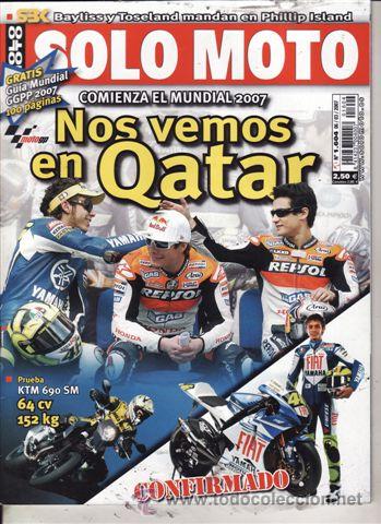 Coches y motocicletas: REVISTA SOLO MOTO ACTUAL N&ordm; 1604 A&Ntilde;O 2007. PRUEBA: YAMAHA FZ1. YAMAHA X CITY. KTM 690 SUPERMOTO. KTM
