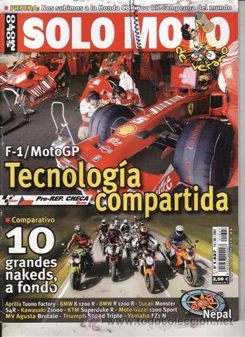 Voitures et Motocyclettes: REVISTA SOLO MOTO ACTUAL N&ordm; 1627 A&Ntilde;O 2007. PRUEBA: DAELIM DAYSTAR 125.
