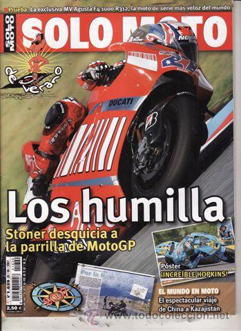 Voitures et Motocyclettes: REVISTA SOLO MOTO ACTUAL N&ordm; 1629 A&Ntilde;O 2007. PRUEBA: MV AUGUSTA F4 312. PIAGGIO CARNABY 125.