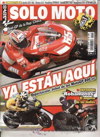 Autos und Motorr&auml;der: REVISTA SOLO MOTO ACTUAL N&ordm; 1577 A&Ntilde;O 2006. PRU:GAS GAS PAMPERA. KYMCO PEOPLE 250 S.COMP: KTM 640 SM,