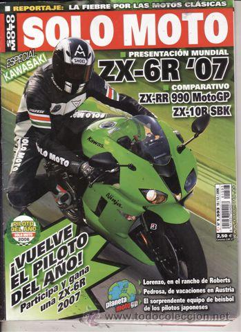 Voitures et Motocyclettes: REVISTA SOLO MOTO ACTUAL N&ordm; 1593 A&Ntilde;O 2006.PRU:GUZZI NORGE 1200 APRILIA TUONO FACTORY. KAWASKI ZX 6R.