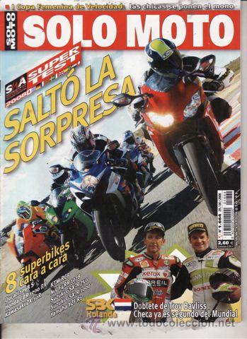 Voitures et Motocyclettes: REVISTA SOLO MOTO ACTUAL N&ordm; 1664 A&Ntilde;O 2008.