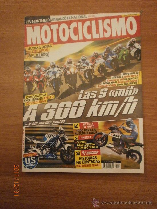 Automobili e Motociclette: REVISTA MOTOCICLISMO - N&ordm; 2200, DEL 20-26- ABRIL 2010-  A 300 KM /H