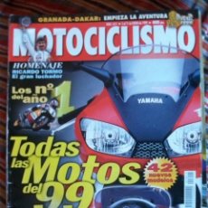 Coches y Motocicletas: REVISTA MOTOCICLISMO Nº 1611 AÑO 1999. COMPARATIVA: MASTERCROSS (II) PARTE. COMPARATIVA: SUZUKI TL