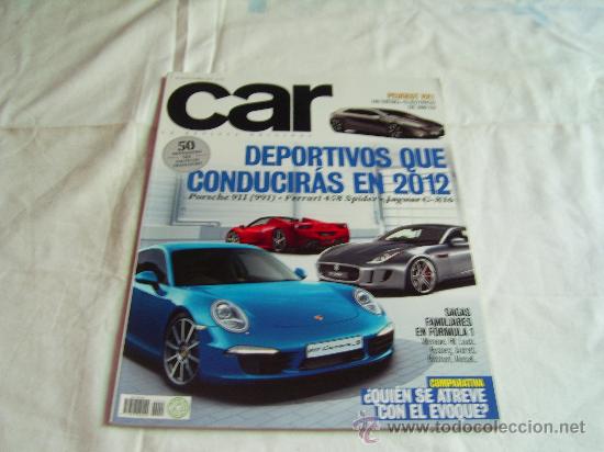 Coches y Motocicletas: CAR N&ordm; 55: PORSCHE 911, FERRARI 458 SPIDER, JAGUAR C-X16, PEUGEOT HX1, DEPORTIVOS DE 2012, cr