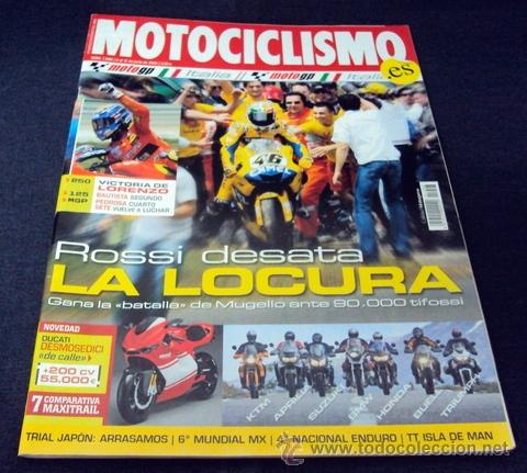 Voitures et Motocyclettes: revista MOTOCICLISMO n&ordm; 1998, VALENTINO ROSSI, JORGE LORENZO, ALVARO BAUTISTA, PEDROSA , GIBERNAU