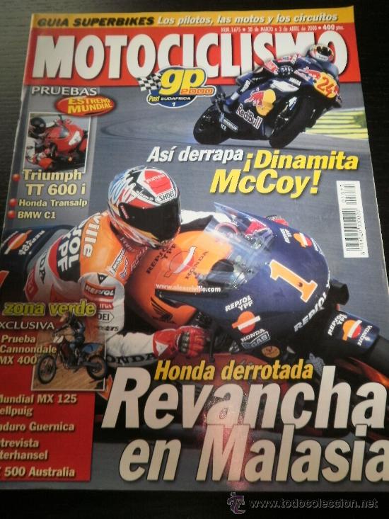 Voitures et Motocyclettes: MOTOCICLISMO N&ordm; 1675 - MAR 2000 - TRIUMPH TT 600 I / HONDA TRANSALP / BMW C1 / CANNONDALE MX 400