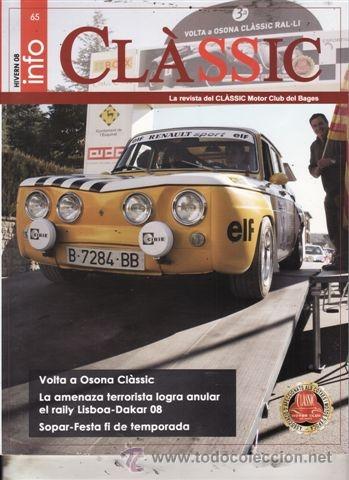 Voitures et Motocyclettes: REVISTA INFO CL&Aacute;SSIC N&ordm; 65. VUELTA A OSONA CL&Aacute;SSIC.