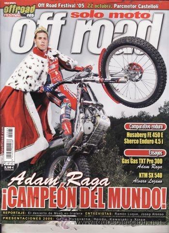Automobili e Motociclette: REVISTA SOLO MOTO OFF ROAD N&ordm; 63. PRUEBA RACING: GAS GAS TXT PRO 300 ADAN RAGA. KTM SX 540 &Aacute;LVARO LO