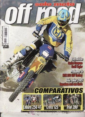 Autos und Motorr&auml;der: REVISTA SOLO MOTO OFF ROAD N&ordm; 54. COMP: HONDA CRF 250 X,HUSQVARNA TE 250, TM EN 250 Y YAMAHA WR 250.
