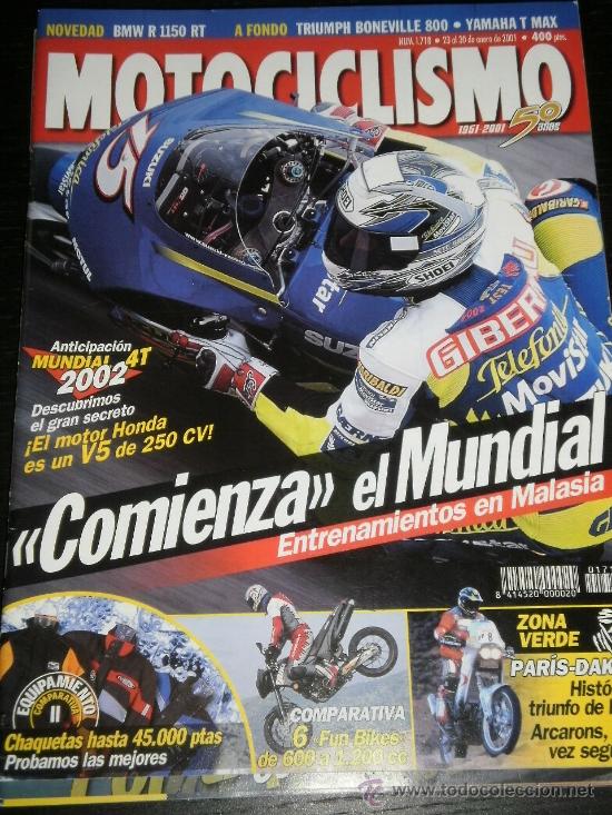 Cars and Motorcycles: MOTOCICLISMO N&ordm; 1718 - ENE 2001 - TRIUMPH BONNEVILLE 800 / NOVEDADES BMW / RALLYE PARIS DAKAR