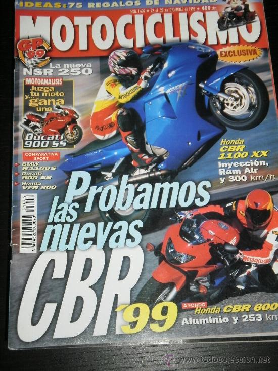 Automobili e Motociclette: MOTOCICLISMO N&ordm; 1609 - DIC 1998 - HONDA CBR 1100 XX / BMW 1100 S / HONDA VFR 800 FI / DUCATI 900 SS
