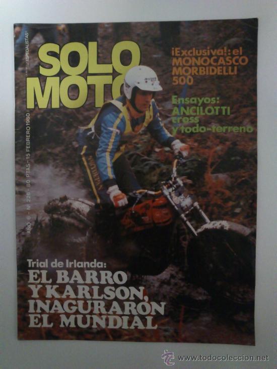 Voitures et Motocyclettes: oferta *_* REVISTA SOLO MOTO  N&ordm; 226 A&Ntilde;O 1980