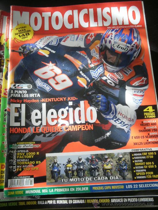 Voitures et Motocyclettes: MOTOCICLISMO N&ordm; 1883 - MAR 2004 - BENELLI VELVET 400 / HONDA SHADOW 750 / BMW F 650 CS / BUELL XB12S