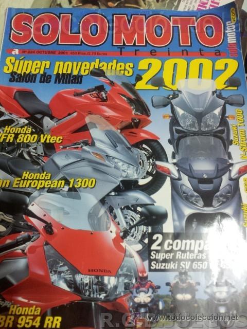 Voitures et Motocyclettes: REVISTA SOLO MOTO N&ordm;224 OCTUBRE 2001