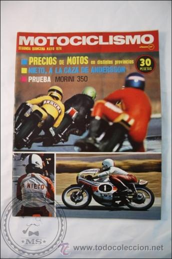 Voitures et Motocyclettes: Revista Motociclismo - 2&ordf; Quincena Mayo 1975 - Morini 350, GP Austria