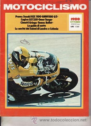 Voitures et Motocyclettes: REVISTA MOTOCICLISMO ITALIANO N&ordm; 10 A&Ntilde;O 1980. PRUEBA: SUZUKI GSX 1100. BMW R80 G/S. CAGIVA SST 250.