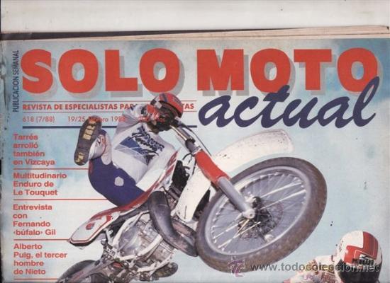 Voitures et Motocyclettes: REVISTA SOLO MOTO ACTUAL N&ordm; 618 A&Ntilde;O 1988.