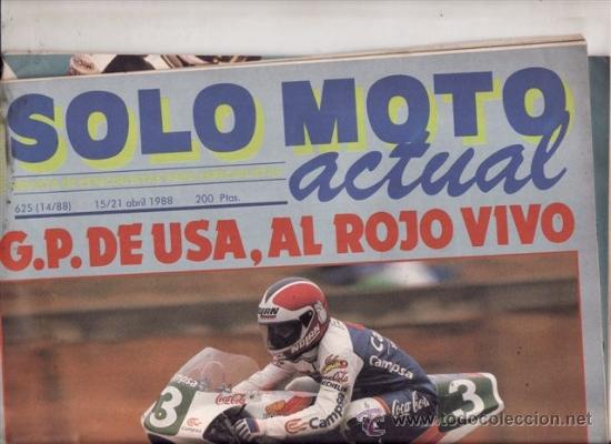 Voitures et Motocyclettes: REVISTA SOLO MOTO ACTUAL N&ordm; 625 A&Ntilde;O 1988. PRUEBA: MORINI EXCALIBUR 350.