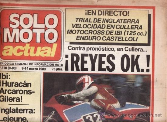 Voitures et Motocyclettes: REVISTA SOLO MOTO ACTUAL N&ordm; 370 A&Ntilde;O 1983. PRUEBA: HONDA CB 750 F2.