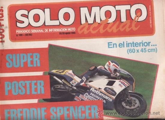Voitures et Motocyclettes: REVISTA SOLO MOTO ACTUAL N&ordm; 493 A&Ntilde;O 1985.