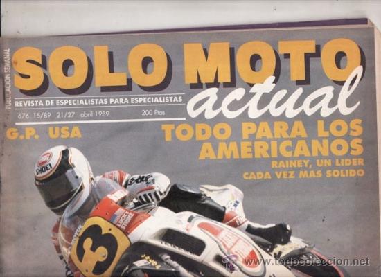 Voitures et Motocyclettes: REVISTA SOLO MOTO ACTUAL N&ordm; 676 A&Ntilde;O 1989. PRUEBA: HONDA XL 600 V TRANSALP.