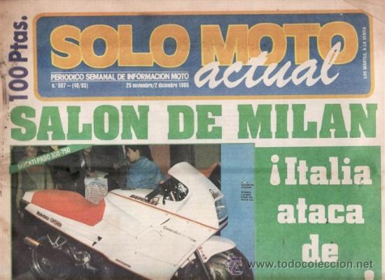 Voitures et Motocyclettes: REVISTA SOLO MOTO ACTUAL N&ordm; 507 A&Ntilde;O 1985.