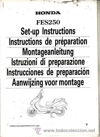 Voitures et Motocyclettes: INSTRUCCIONES DE PREPARACI&Oacute;N FES 250 (ORIGINAL) VARIOS IDIOMAS 32 PAGINAS.