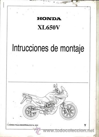 Voitures et Motocyclettes: INSTRUCCIONES DE PREPARACI&Oacute;N HONDA XL 650 V (ORIGINAL) A&Ntilde;O 2000 IDIOMA ESPA&Ntilde;OL 11 P&Aacute;GINAS.