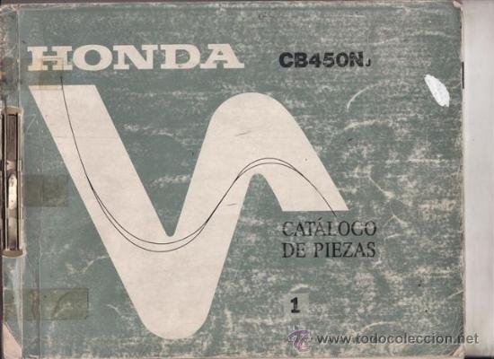 Voitures et Motocyclettes: CATALOGO HONDA CB 450 N (ORIGINAL) A&Ntilde;O 1988. 71 PAGINAS.