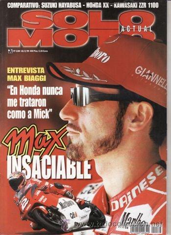 Cars and Motorcycles: REVISTA SOLO MOTO ACTUAL N&ordm; 1184 A&Ntilde;O 1999. PRUEBA: HUNWICK HALLAM X1R. VESPA PX 200 DISCO.