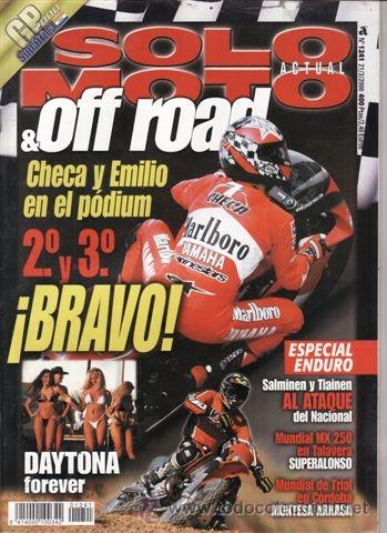 Coches y motocicletas: REVISTA SOLO MOTO ACTUAL N&ordm; 1241 A&Ntilde;O 2000. PRUEBA: YAMAHA YZ 426 F.