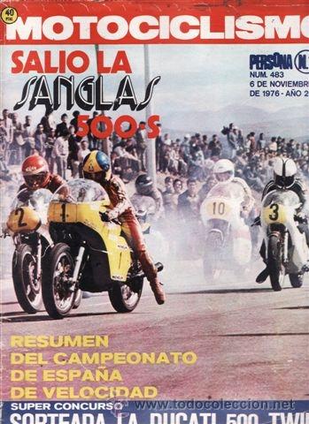 Automobili e Motociclette: REVISTA MOTOCICLISMO N&ordm; 483 A&Ntilde;O 1976.