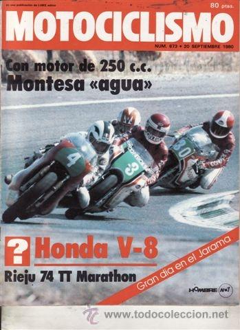 Cars and Motorcycles: REVISTA MOTOCICLISMO N&ordm; 673 A&Ntilde;O 1980. PRUEBA: RIEJU 74 T MARAT&Oacute;N. RACING: HONDA NR 500.