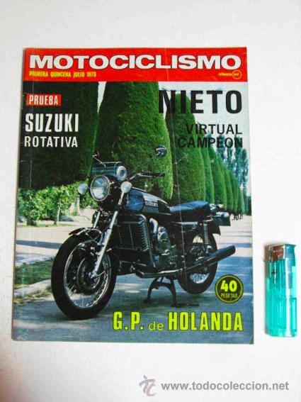 Autos und Motorr&auml;der: Revista MOTOCICLISMO primera quincena julio 1975.