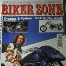 Coches y Motocicletas: REVISTA BIKER ZONE Nº80 AÑO 2000 HARLEY CUSTOM CHOPPER. Lote 39772505