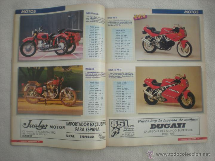 Voitures et Motocyclettes: Solo Moto_N&ordm; 6_Catalogo 92_350 modelos_Ejemplar fuera de serie_a&ntilde;o 1992