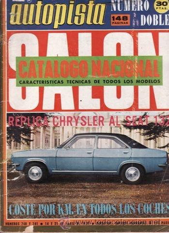 Cars and Motorcycles: REVISTA AUTOPISTA N&ordm; 740/741 A&Ntilde;O 1973. PRUEBA: RENAULT 5 50.000 KM EN TRES MESES.