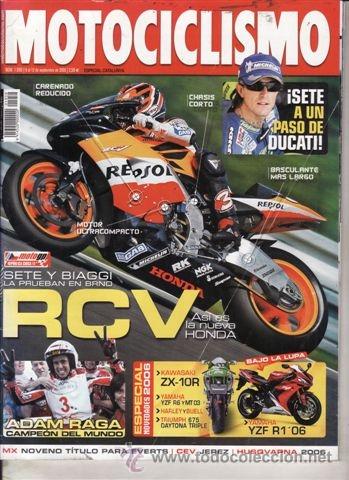 Voitures et Motocyclettes: REVISTA MOTOCICLISMO N&ordm; 1959 A&Ntilde;O 2005. PRUEBA: YAMAHA R1. COMP: DAELIN ROADWIM 125 Y YAMAHA YBR 125.