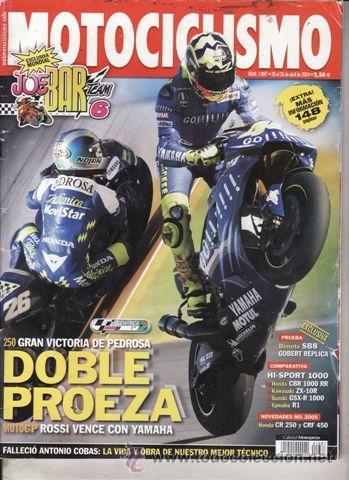 Cars and Motorcycles: REVISTA MOTOCICLISMO N&ordm; 1887 A&Ntilde;O 2004. PRUEBA: BIMOTA SB8K GOBERT. COMPARATIVA: HONDA CBR 1000 RR,